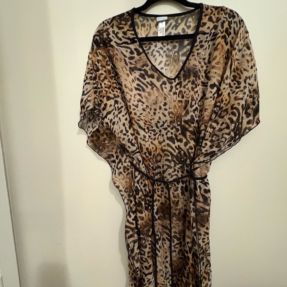 Animal Print Swim Coverup - One Size